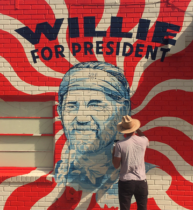 SXSW Mural: Willie For President