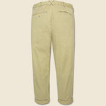 Standard Pleated Chino - Khaki - Alex Mill - STAG Provisions - Pants - Twill