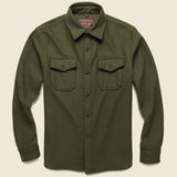 CPO Wool Shirt - Olive - Schott - STAG Provisions - Tops - L/S Woven - Overshirt