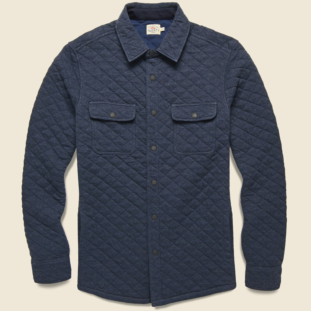 Epic Quilted Fleece CPO - Navy Melange