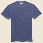 Garment Dyed Pocket Tee - Navy - Faherty - STAG Provisions - Tops - S/S Tee