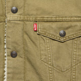 Type III Sherpa Trucker Jacket - Washed Cougar Canvas - Levis Premium - STAG Provisions - Outerwear - Coat / Jacket