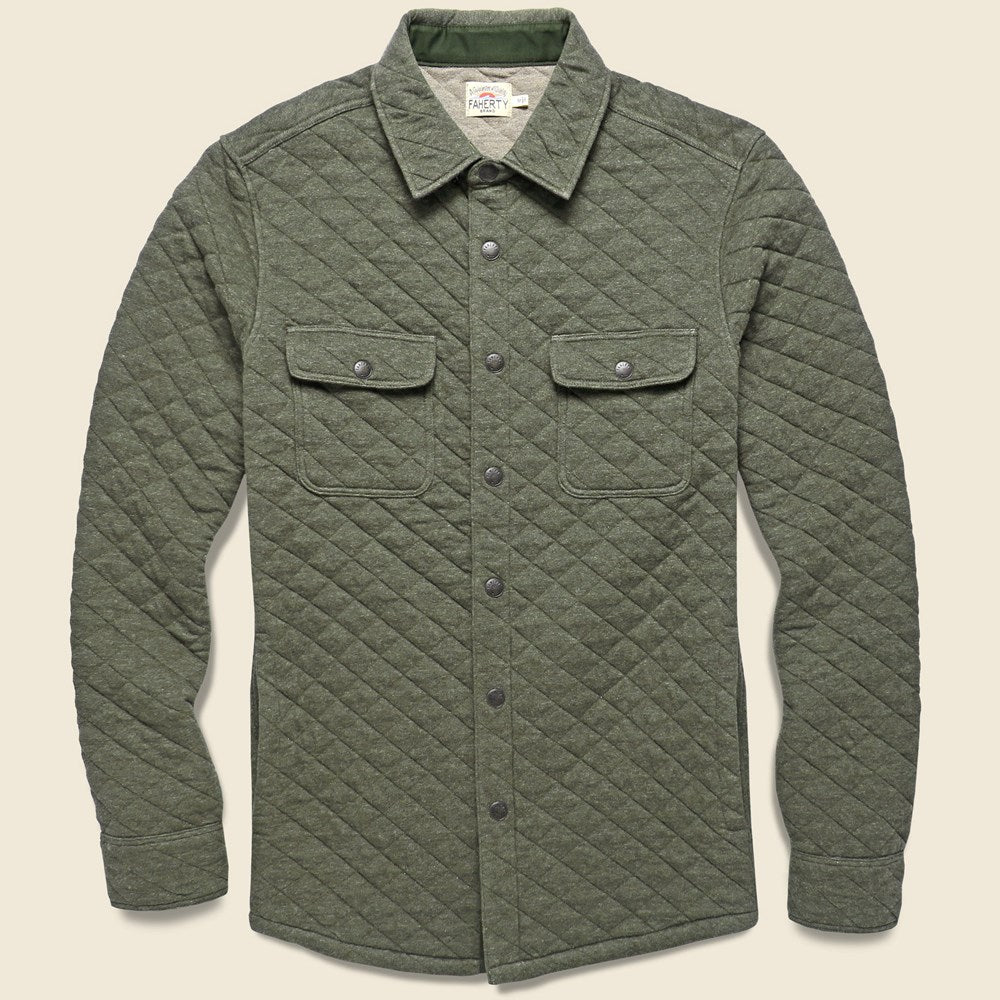 Epic Quilted Fleece CPO - Olive Melange