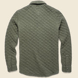 Epic Quilted Fleece CPO - Olive Melange - Faherty - STAG Provisions - Outerwear - Shirt Jacket