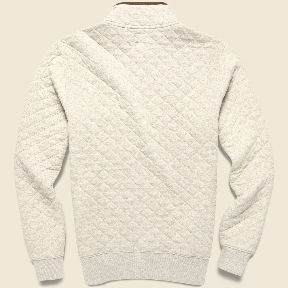 
                          Epic Quilted Fleece Pullover - Oatmeal Melange - Faherty - STAG Provisions - Tops - Fleece / Sweatshirt
                        