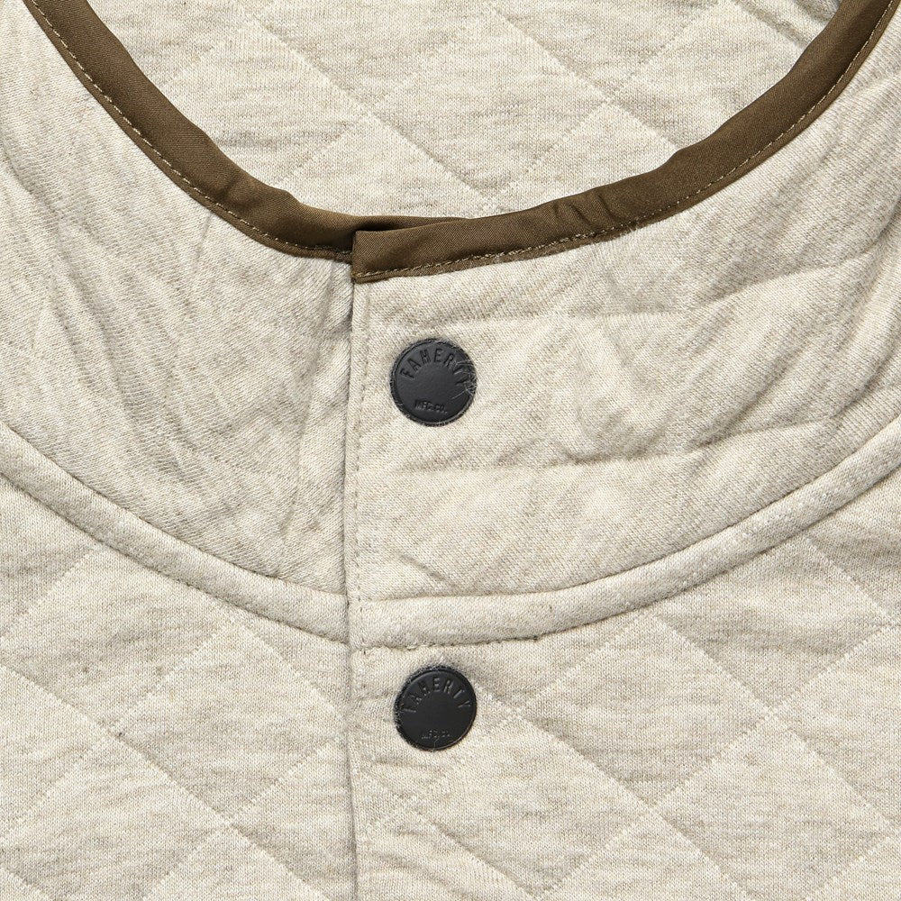 
                          Epic Quilted Fleece Pullover - Oatmeal Melange - Faherty - STAG Provisions - Tops - Fleece / Sweatshirt
                        