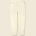 Standard Pleated Chino - Oat Milk - Alex Mill - STAG Provisions - Pants - Twill