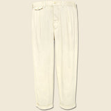 Standard Pleated Chino - Oat Milk - Alex Mill - STAG Provisions - Pants - Twill