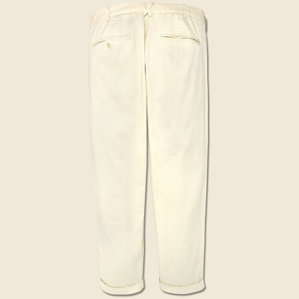 
                          Standard Pleated Chino - Oat Milk - Alex Mill - STAG Provisions - Pants - Twill
                        