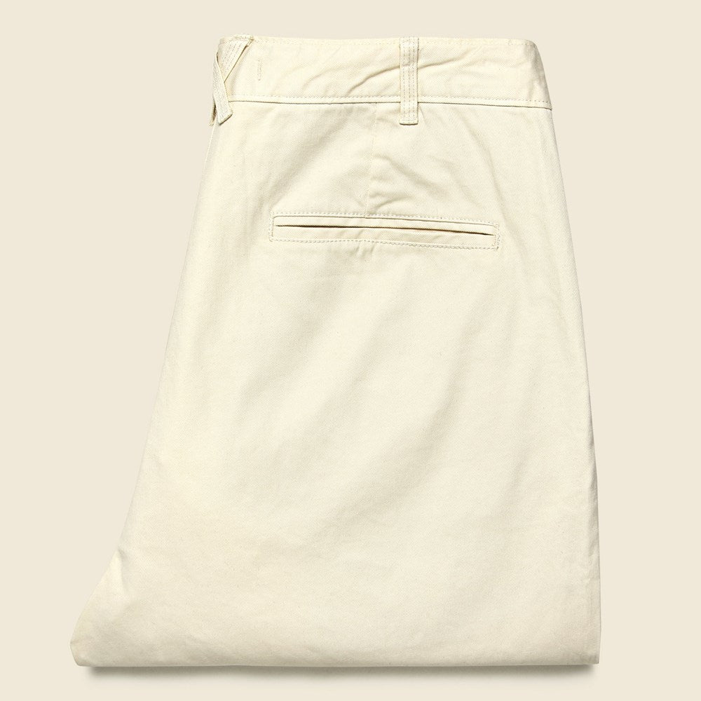 
                          Standard Pleated Chino - Oat Milk - Alex Mill - STAG Provisions - Pants - Twill
                        