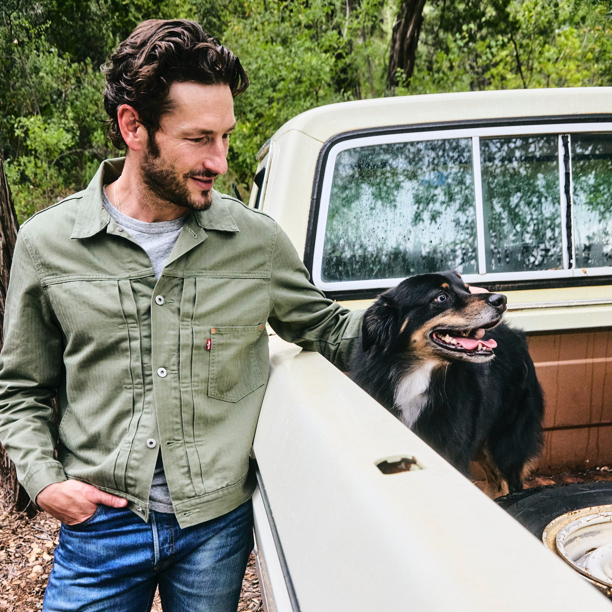 Type I Trucker Jacket Four Leaf Clover STAG Provisions