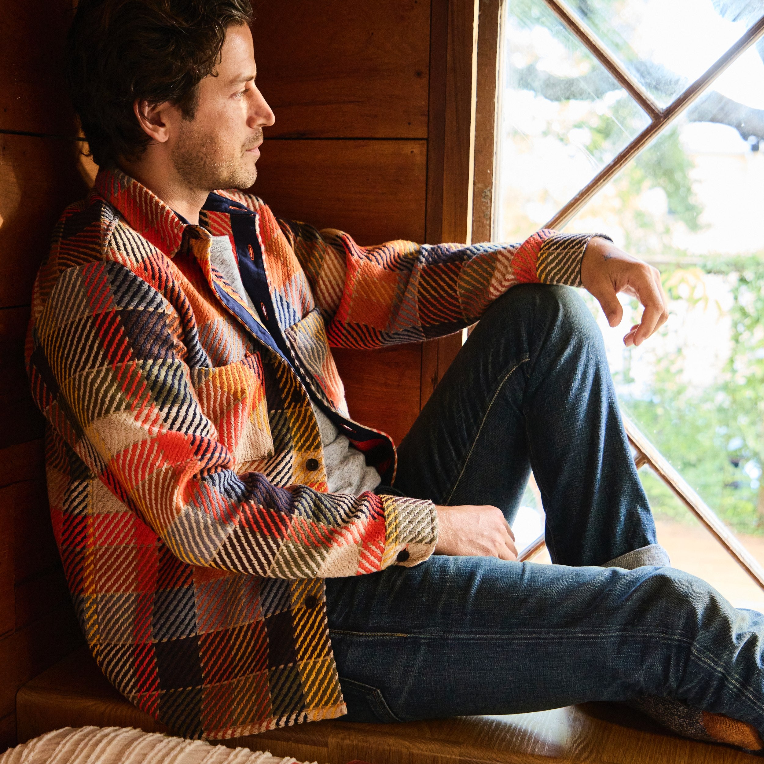 
                          Whiting Overshirt - Pike Check - Wax London - STAG Provisions - Tops - L/S Woven - Plaid
                        