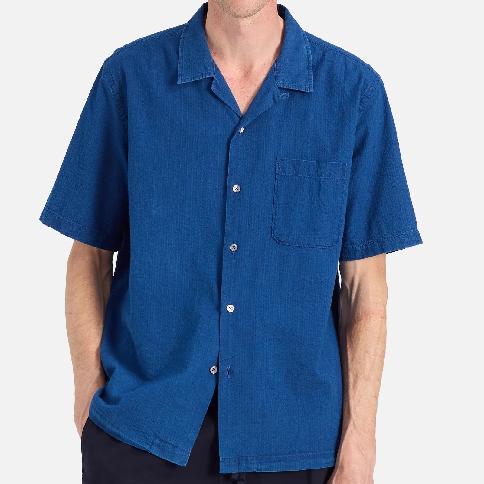 
                          Seersucker Road Shirt - Washed Indigo
                        