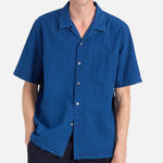 Seersucker Road Shirt - Washed Indigo - Universal Works - STAG Provisions - Tops - S/S Woven - Seersucker