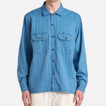 Herringbone Utility Shirt - Washed Indigo - Universal Works - STAG Provisions - Outerwear - Shirt Jacket