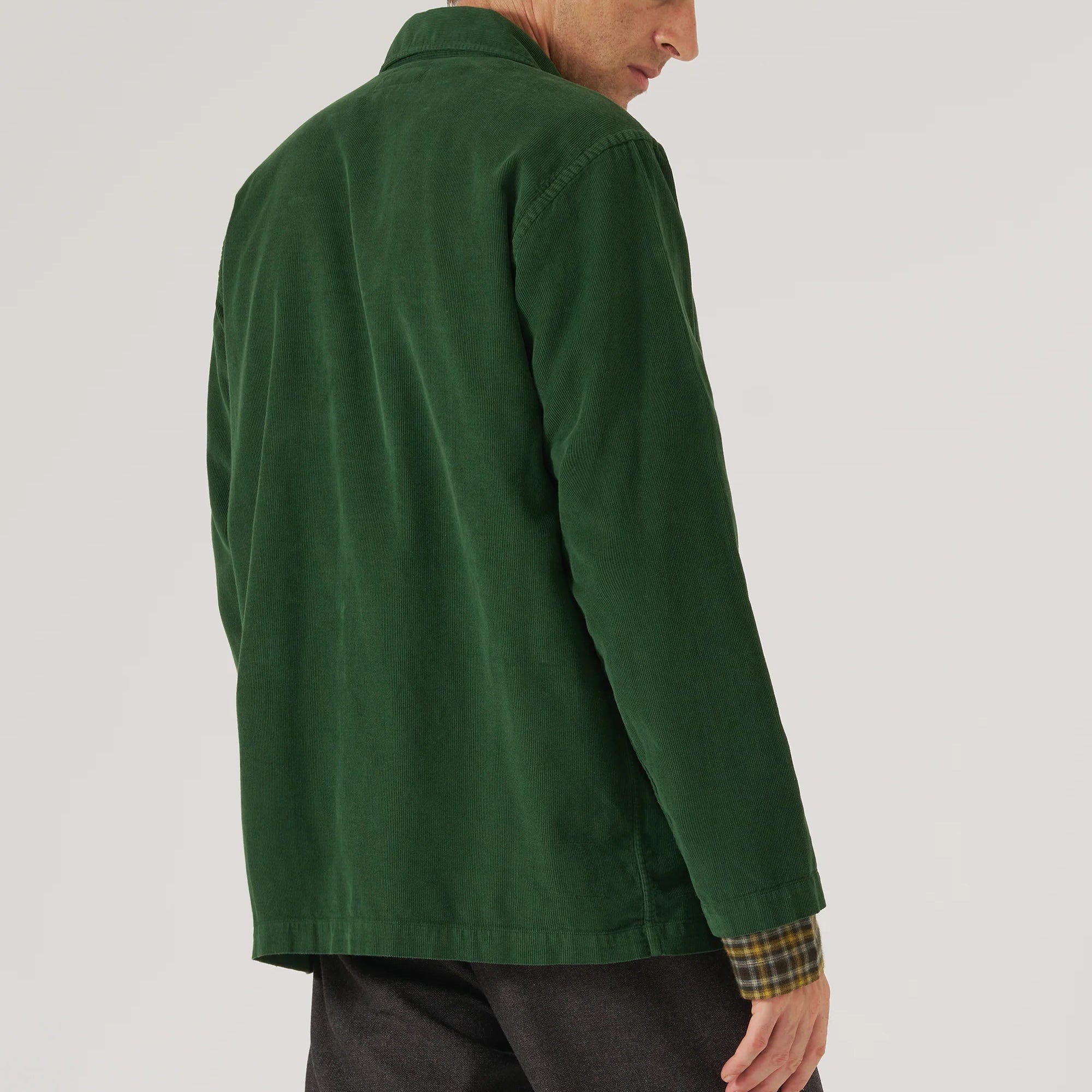 
                          Fine Cord Bakers Overshirt - Green
                        