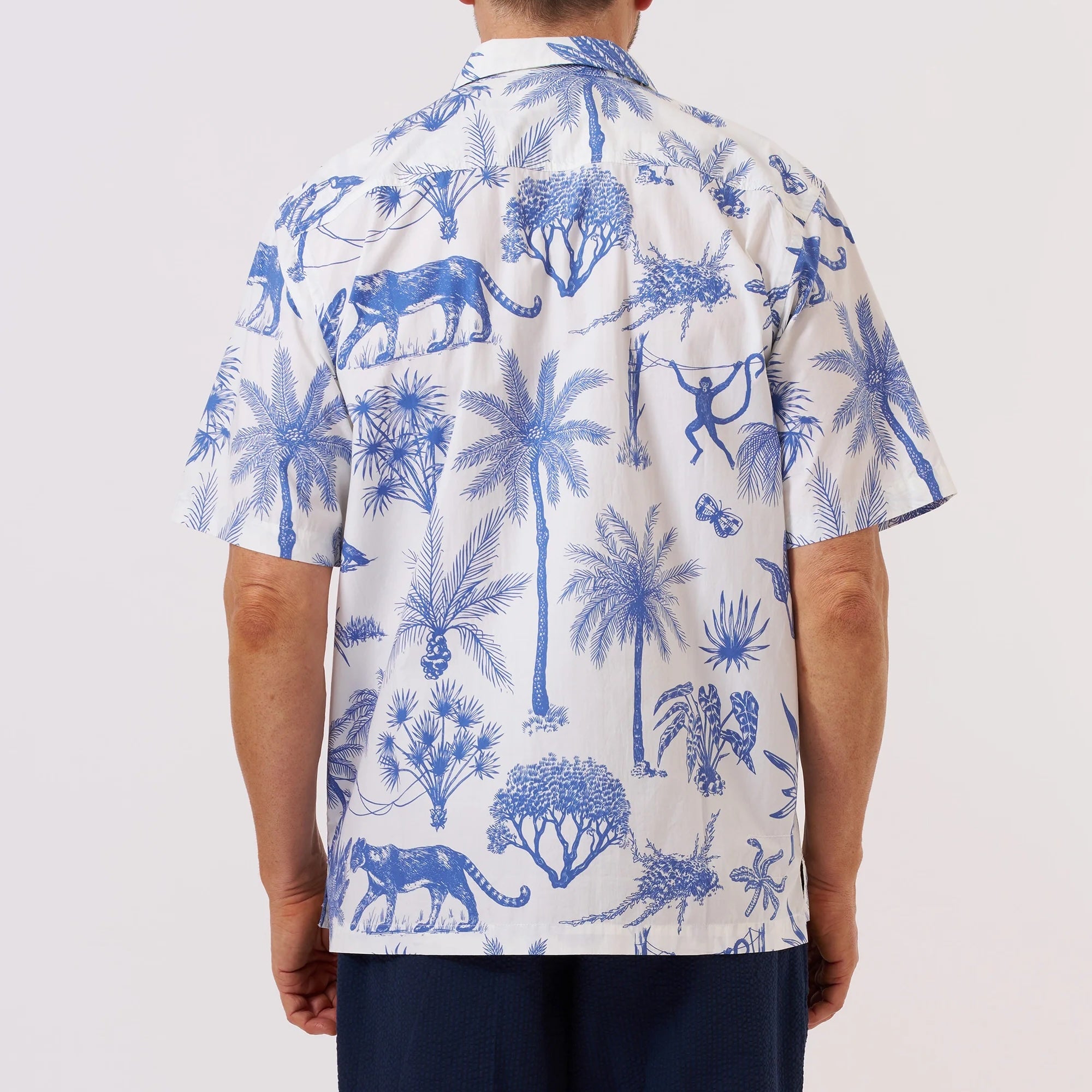 Jungle Toile Camp Shirt - White - Universal Works - STAG Provisions - Tops - S/S Woven - Floral