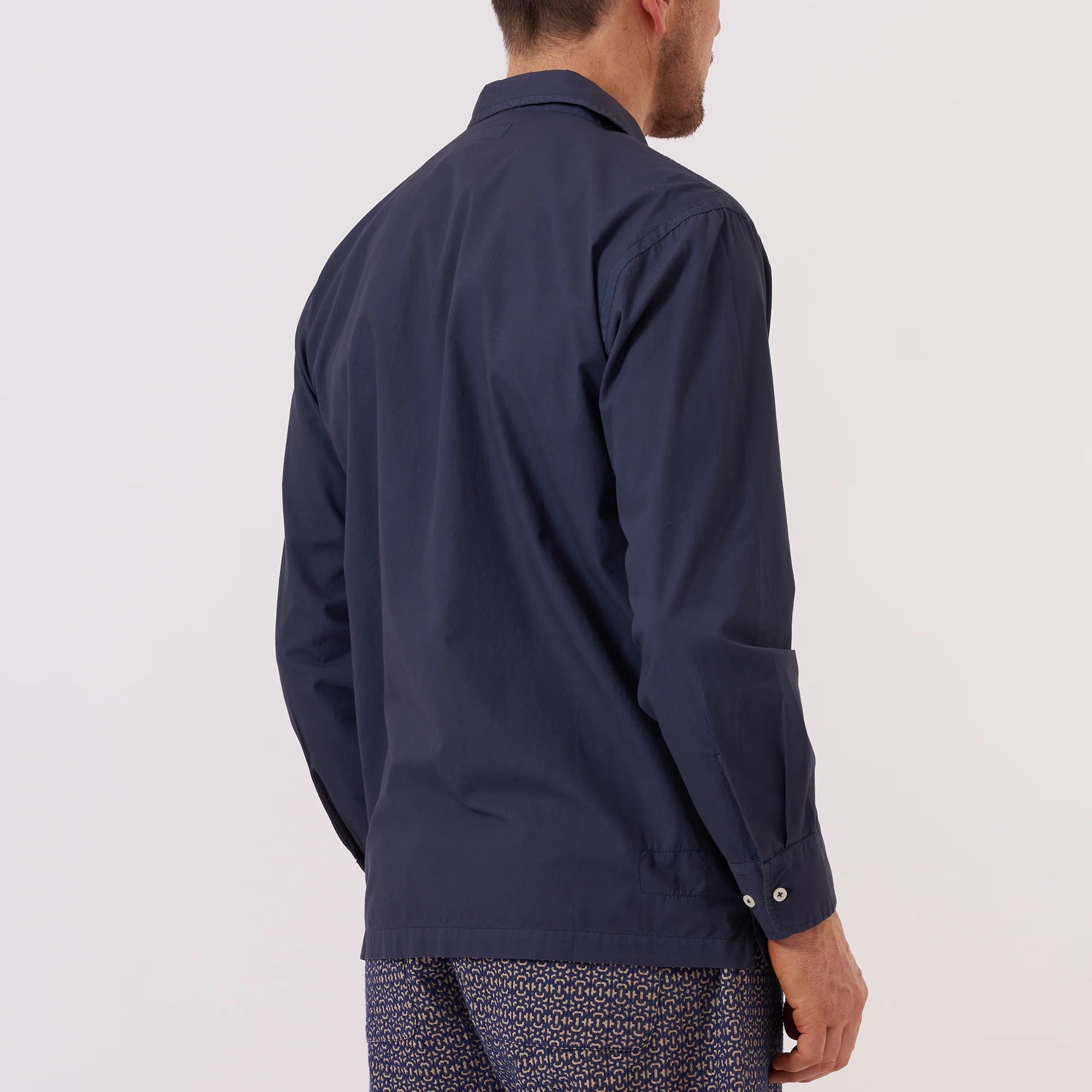 
                          Poplin Dwight Overshirt - Navy - Universal Works - STAG Provisions - Tops - L/S Woven - Overshirt
                        