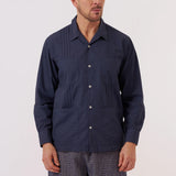 Poplin Dwight Overshirt - Navy - Universal Works - STAG Provisions - Tops - L/S Woven - Overshirt