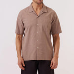Sido Linen Road Shirt - Brown - Universal Works - STAG Provisions - Tops - S/S Woven - Solid