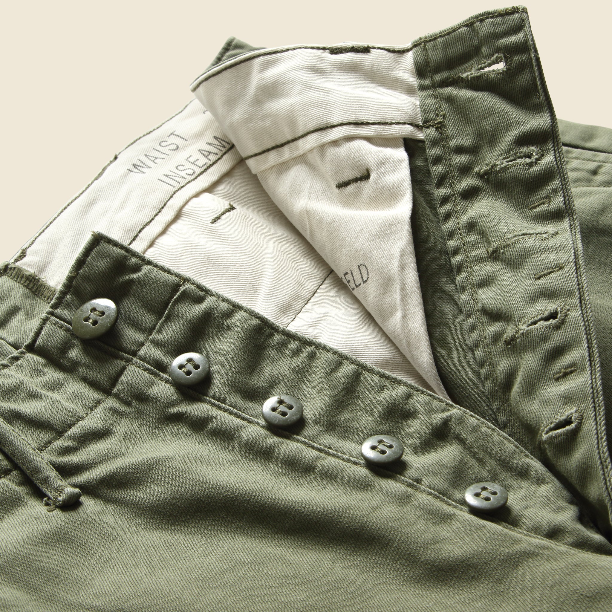 
                          Officer Chino - Olive - RRL - STAG Provisions - Pants - Twill
                        