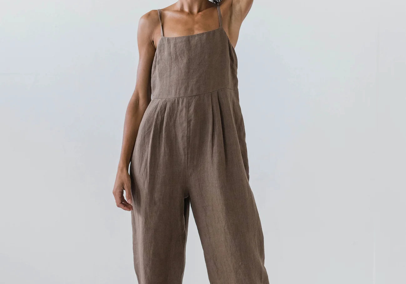 Mira Pant Suit - Cocoa - First Rite - STAG Provisions - W - Onepiece - Jumpsuit