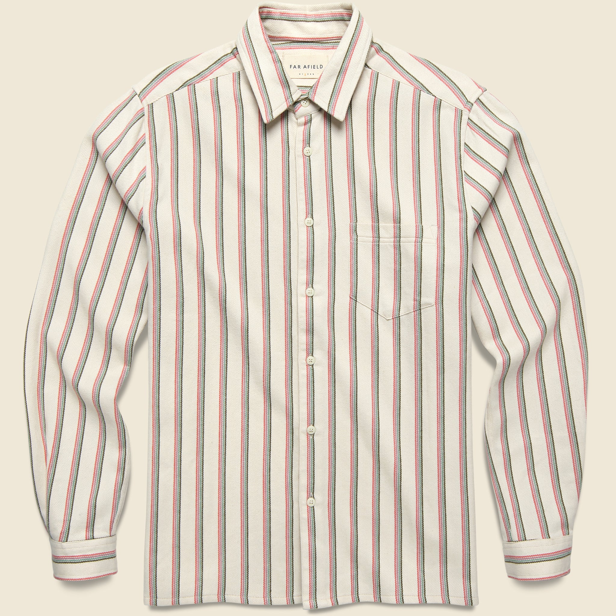 Kuki Stripe Shirt - Snow White