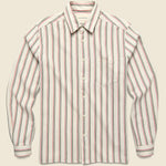 Kuki Stripe Shirt - Snow White - Far Afield - STAG Provisions - Tops - L/S Woven - Stripe