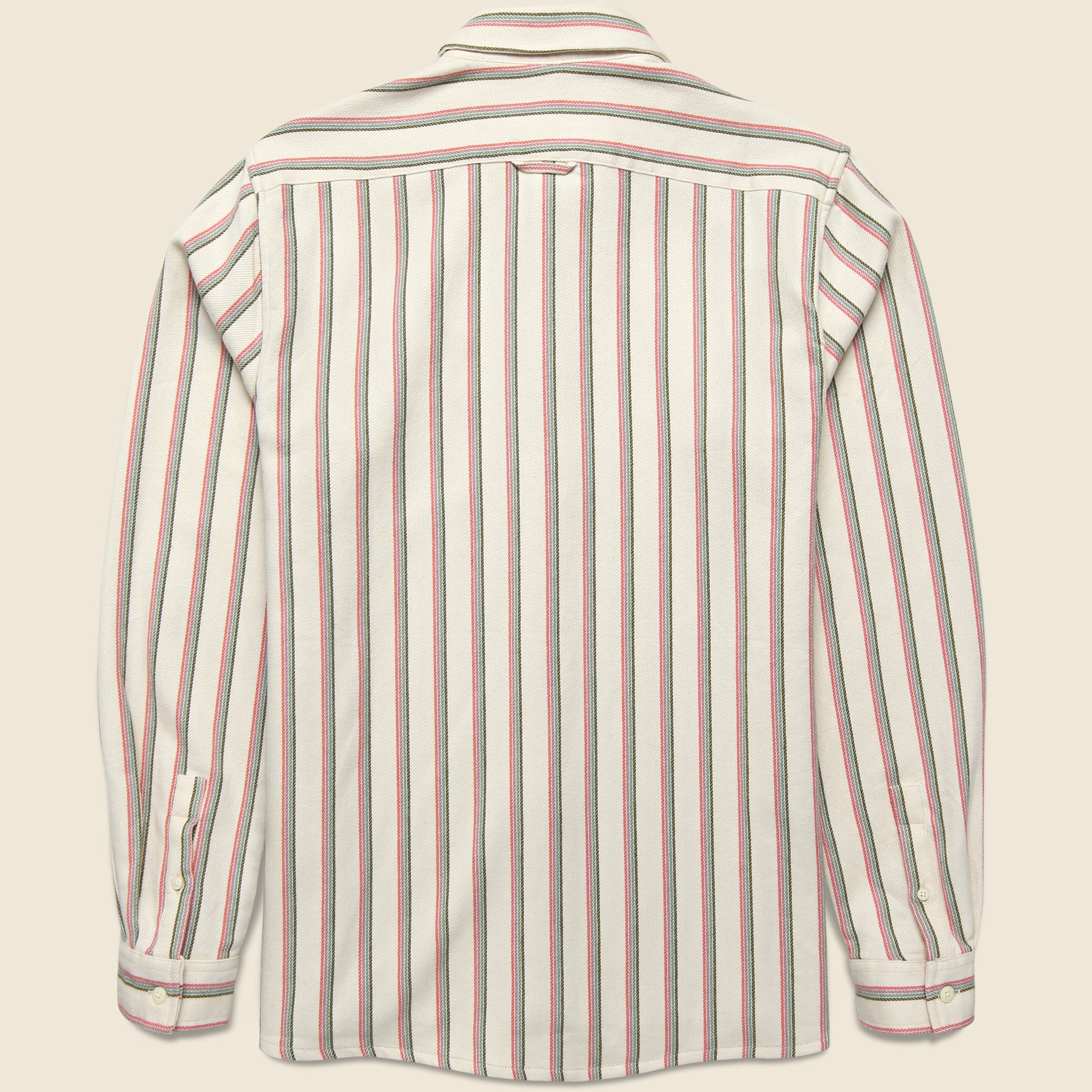 
                          Kuki Stripe Shirt - Snow White - Far Afield - STAG Provisions - Tops - L/S Woven - Stripe
                        