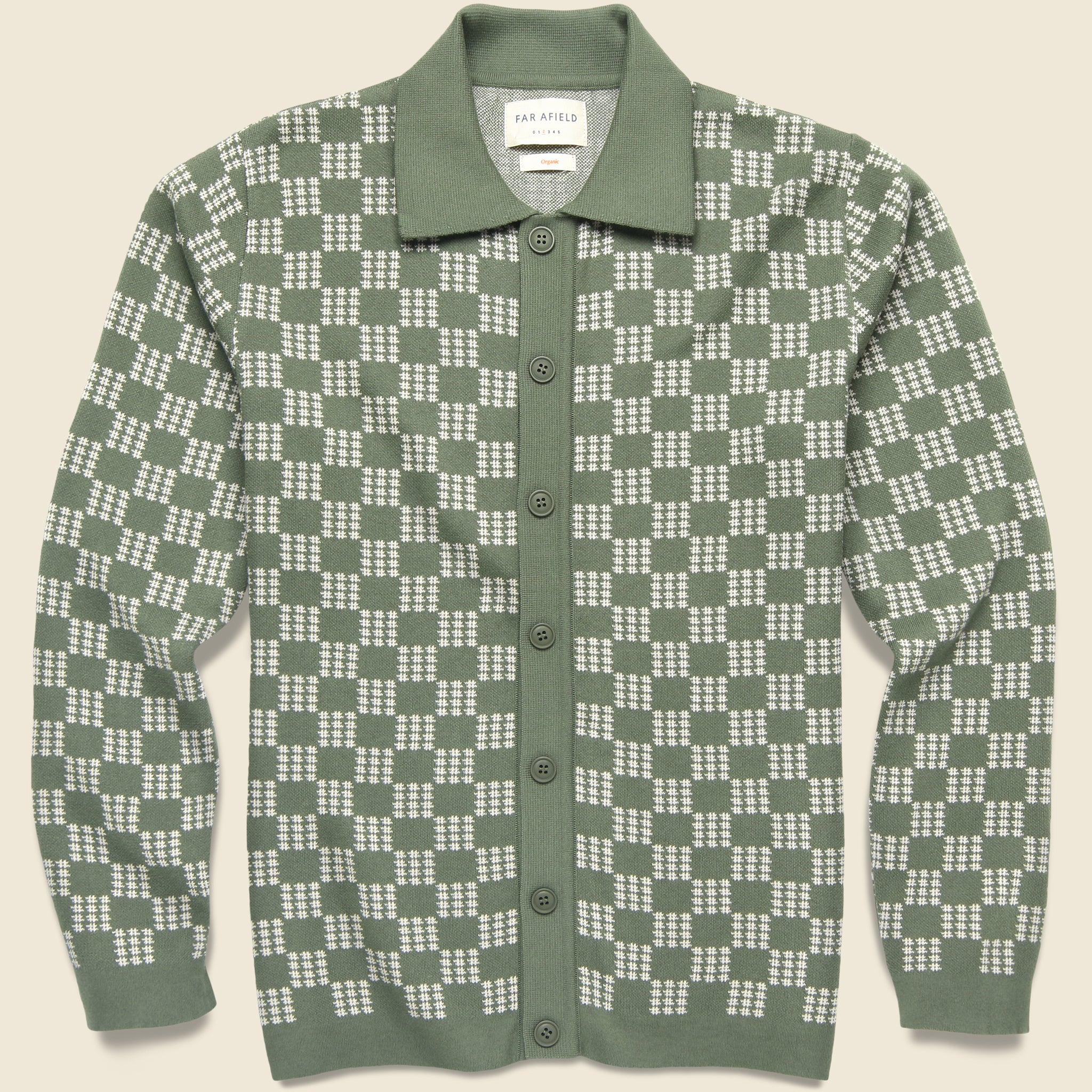 Zig Criss Cross Cardigan - Green