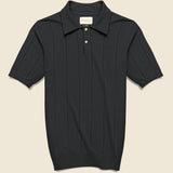 Knit Jacobs Polo - Meteorite Black - Far Afield - STAG Provisions - Tops - S/S Knit