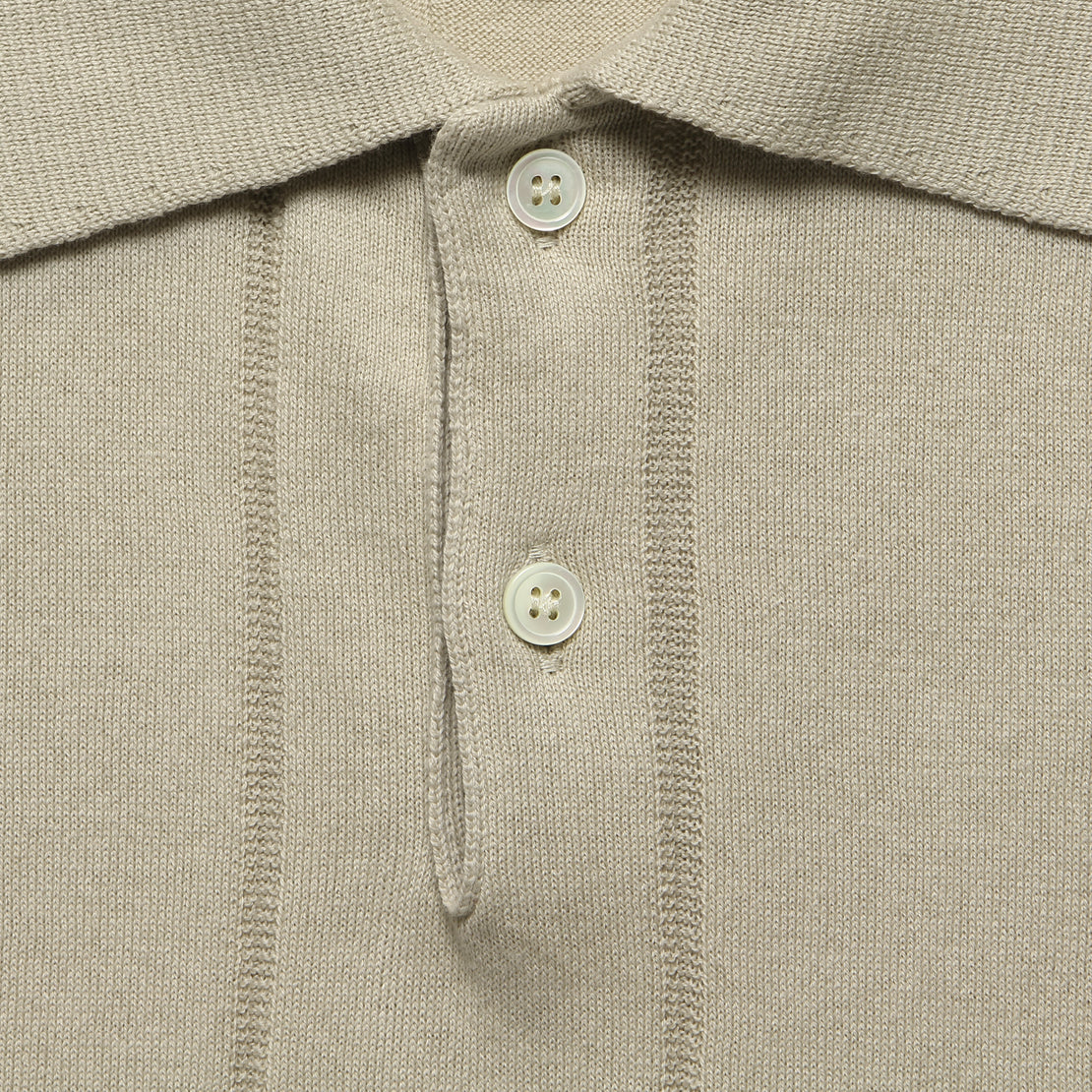 Knit Jacobs Polo - Peyote Sand - Far Afield - STAG Provisions - Tops - S/S Knit