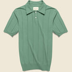 Knit Jacobs Polo - Frosty Green - Far Afield - STAG Provisions - Tops - S/S Knit