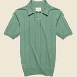 Knit Jacobs Polo - Frosty Green - Far Afield - STAG Provisions - Tops - S/S Knit