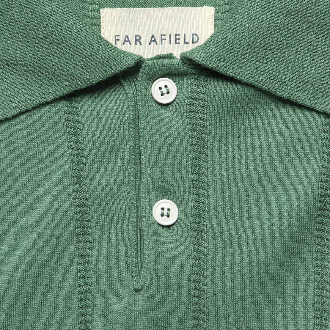 Knit Jacobs Polo - Frosty Green - Far Afield - STAG Provisions - Tops - S/S Knit
