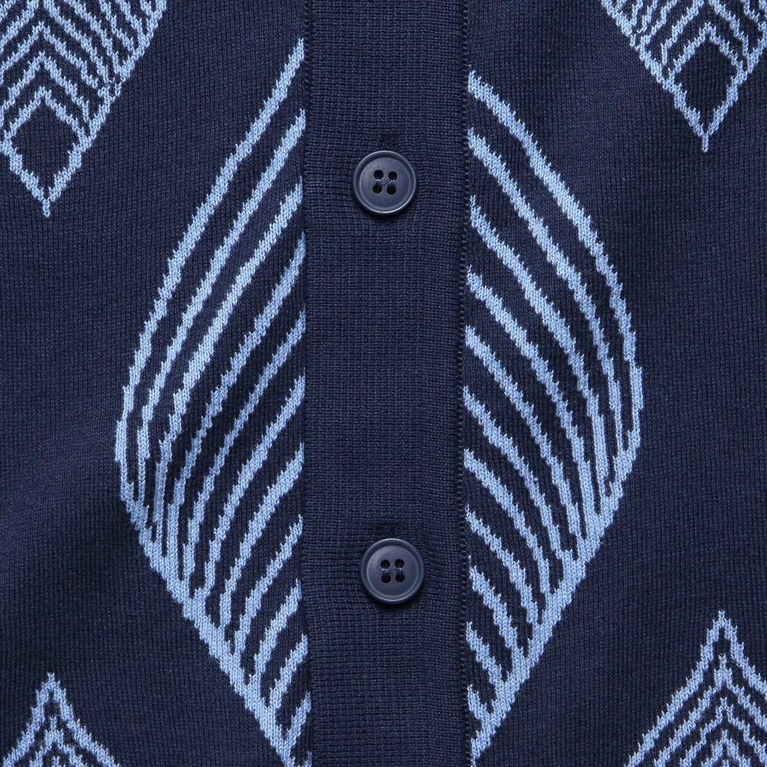 Zig Leaf Cardigan - Navy Iris/Allure Blue - Far Afield - STAG Provisions - Tops - S/S Knit