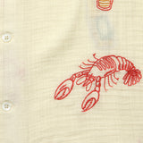 Embroidered Stachio Shirt - White - Far Afield - STAG Provisions - Tops - S/S Woven - Other Pattern