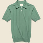 Knit Jacobs Polo - Comfrey Green - Far Afield - STAG Provisions - Tops - S/S Knit