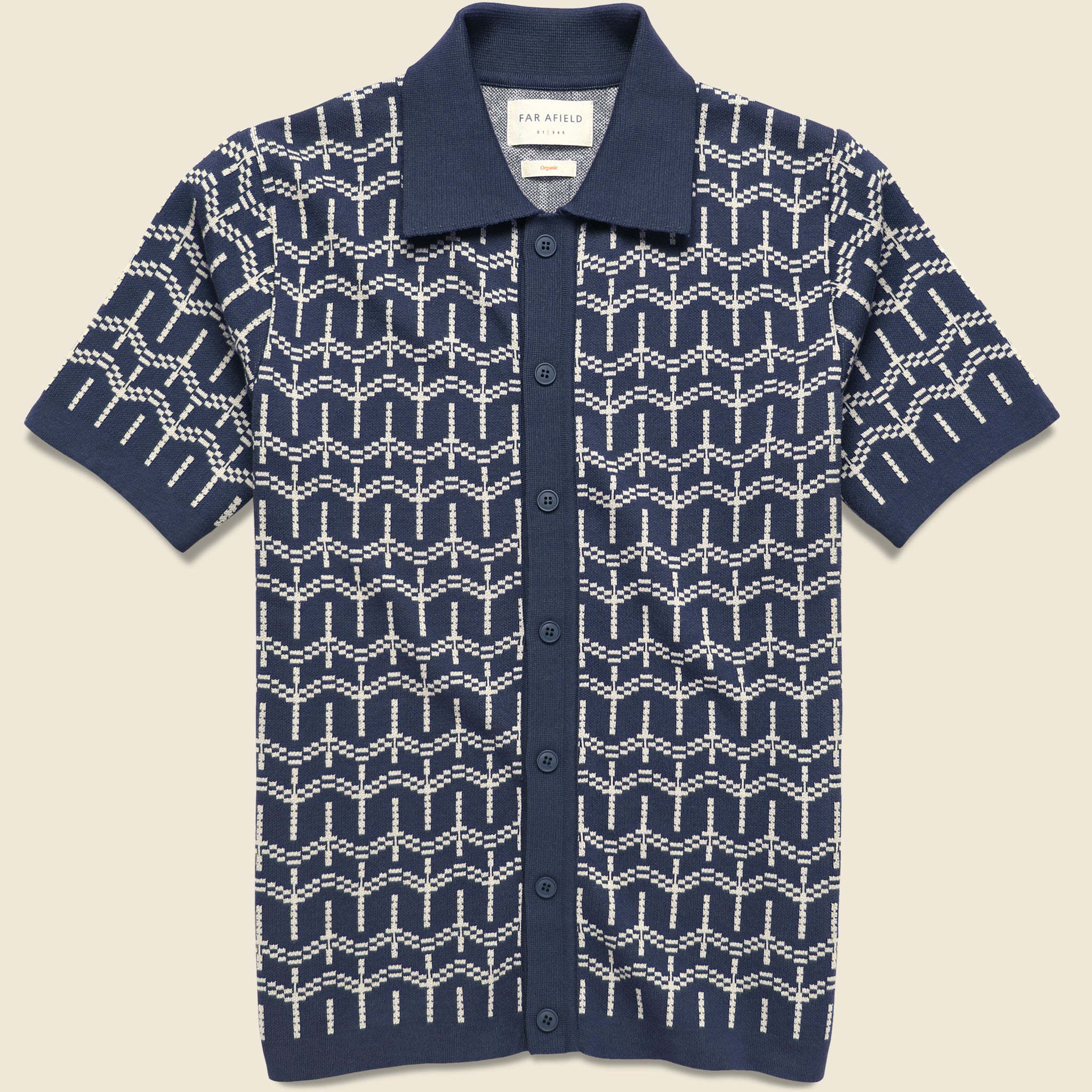 Zig Cardigan - Palm Tree Navy