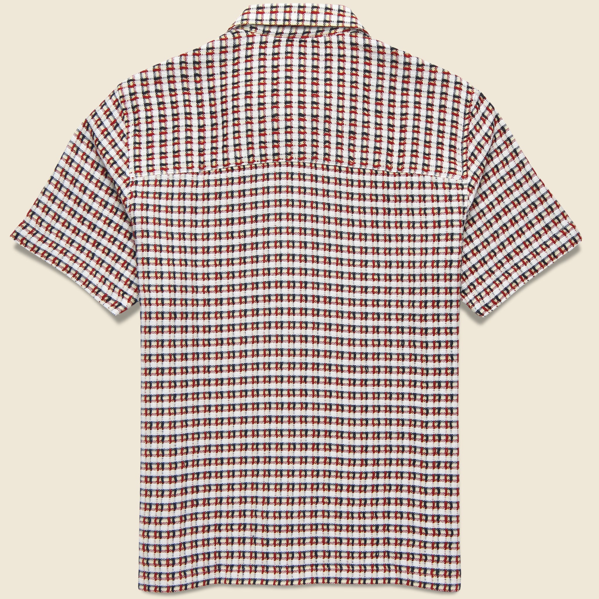 
                          Busey Shirt - Dobby Check Red
                        