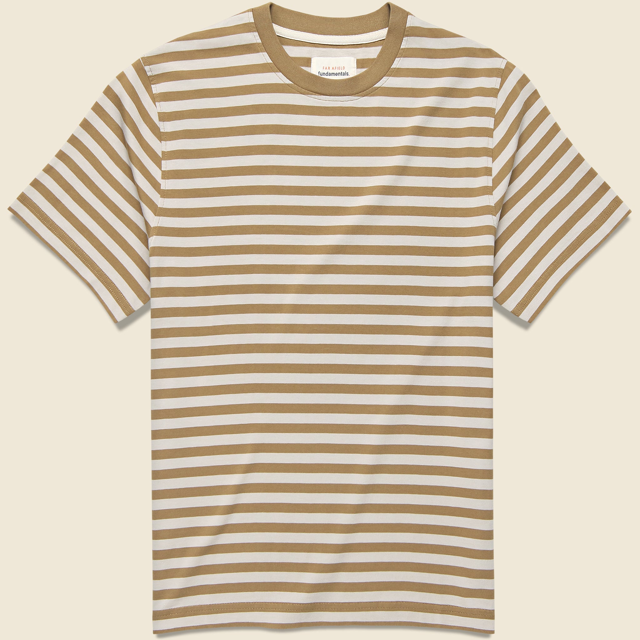 Breton Stripe Tee - Sand/Cornstalk