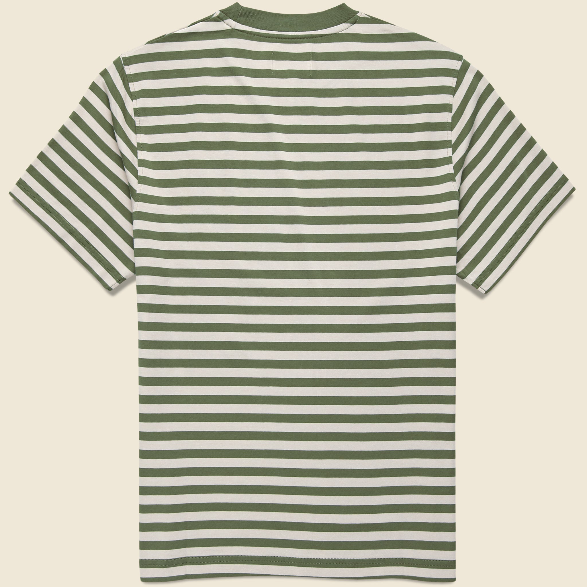 Breton Stripe Tee - Green/Sand - Far Afield - STAG Provisions - Tops - S/S Tee