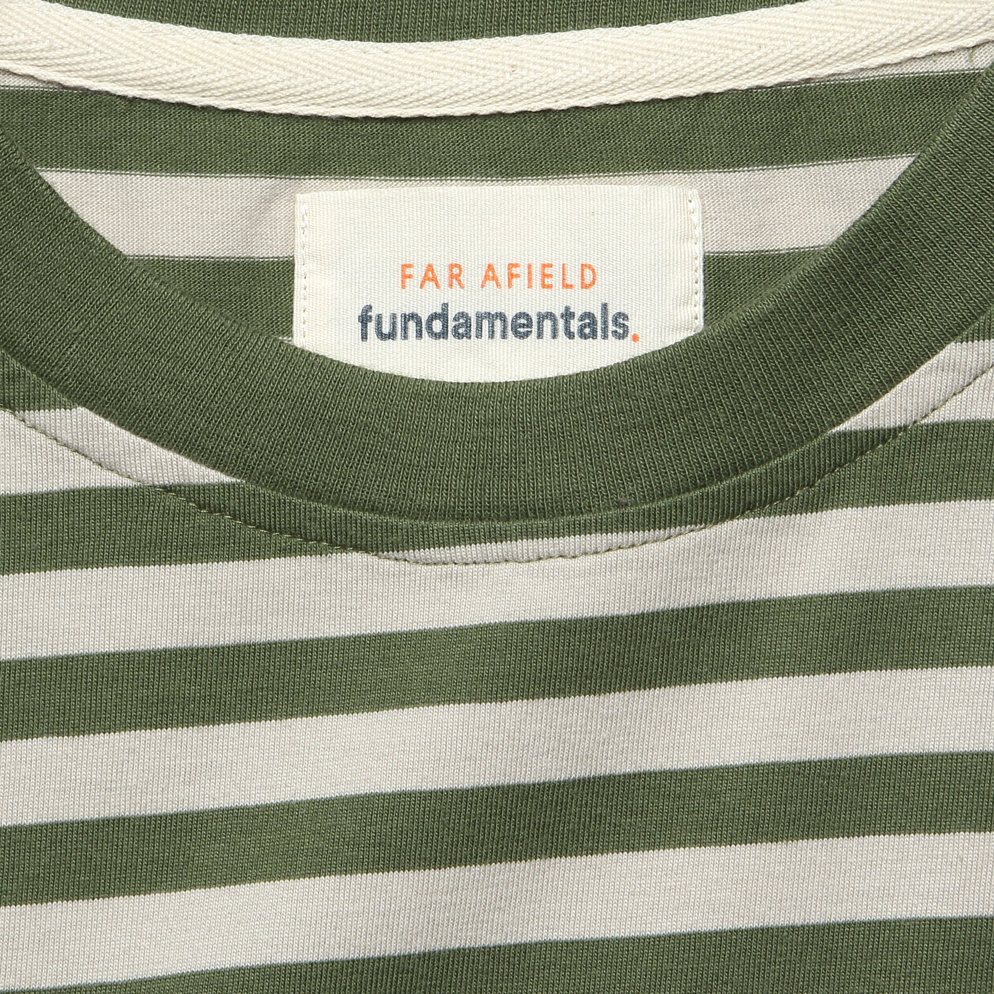 
                          Breton Stripe Tee - Green/Sand - Far Afield - STAG Provisions - Tops - S/S Tee
                        
