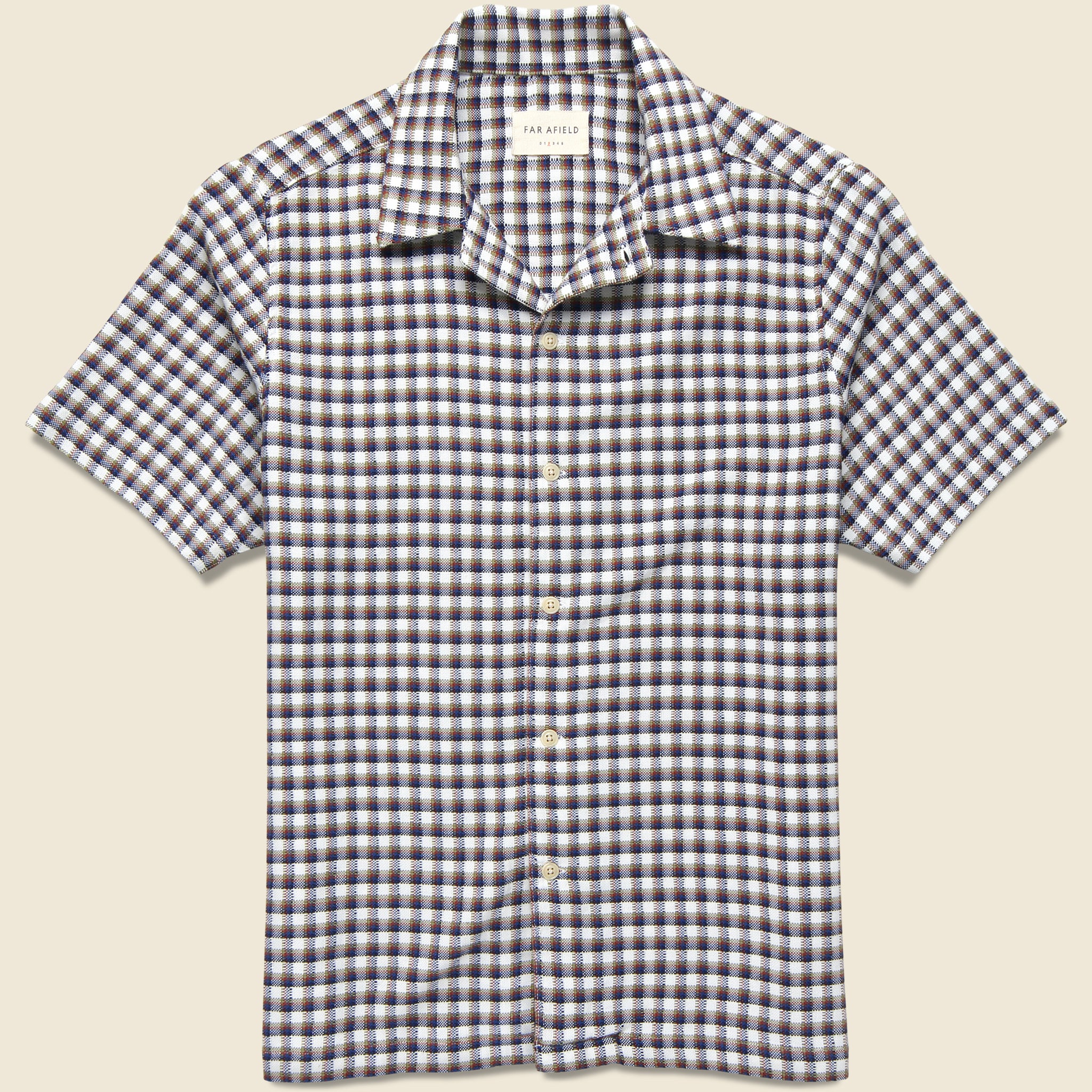 Busey Shirt - White Dobby Check