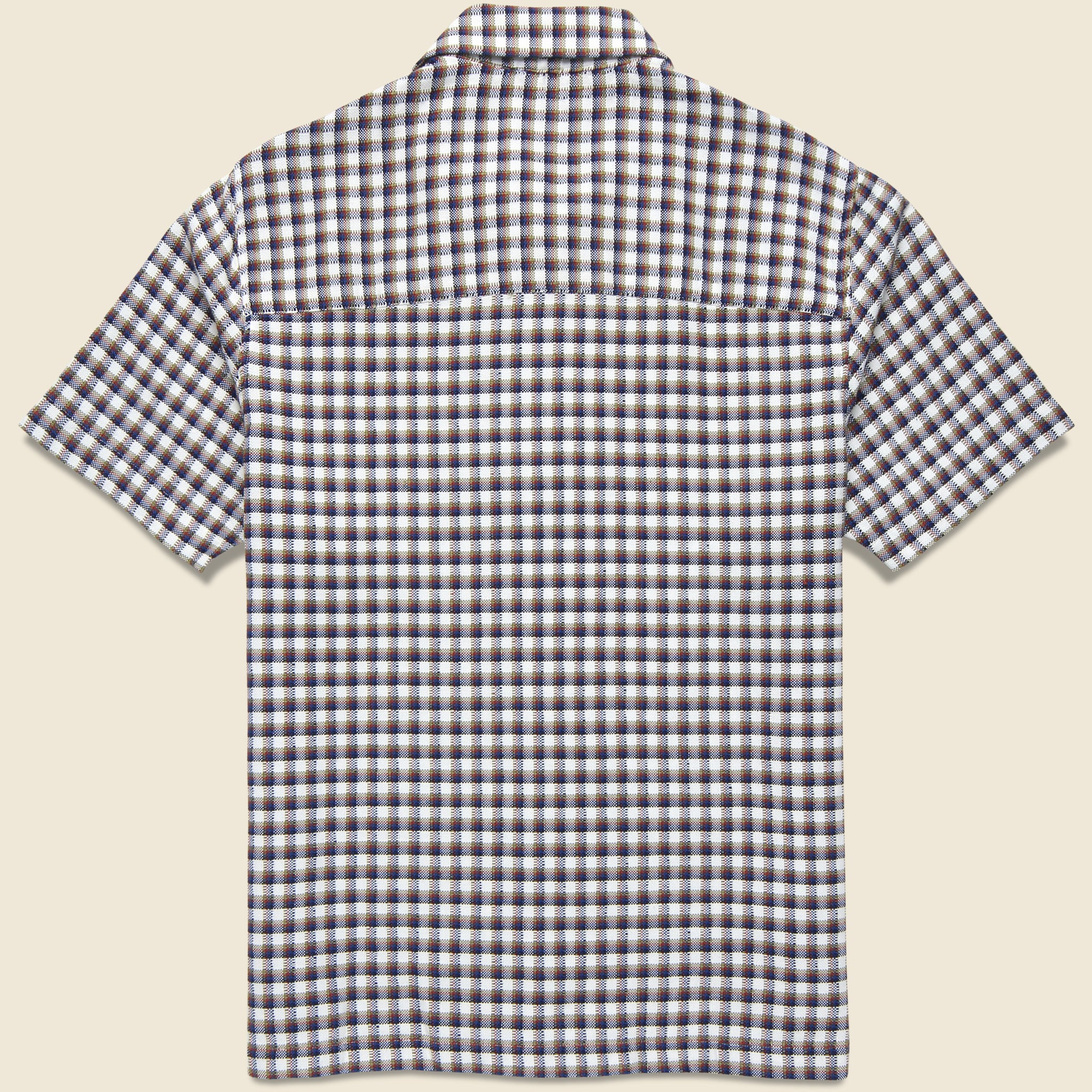 
                          Busey Shirt - White Dobby Check
                        