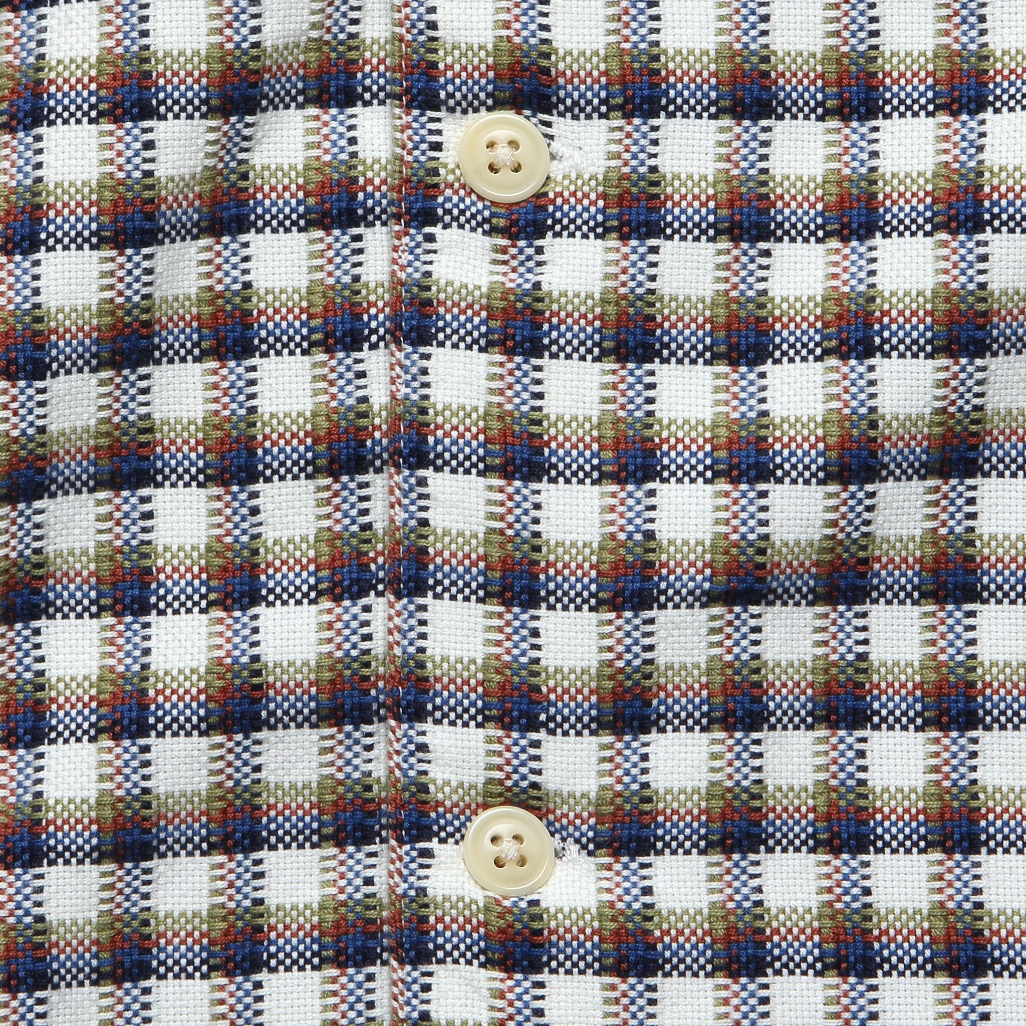 
                          Busey Shirt - White Dobby Check
                        