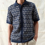 Zig Cardigan - Palm Tree Navy - Far Afield - STAG Provisions - Tops - S/S Knit