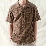 Stachio Shirt - Palm Tree Brown - Far Afield - STAG Provisions - Tops - S/S Woven - Other Pattern