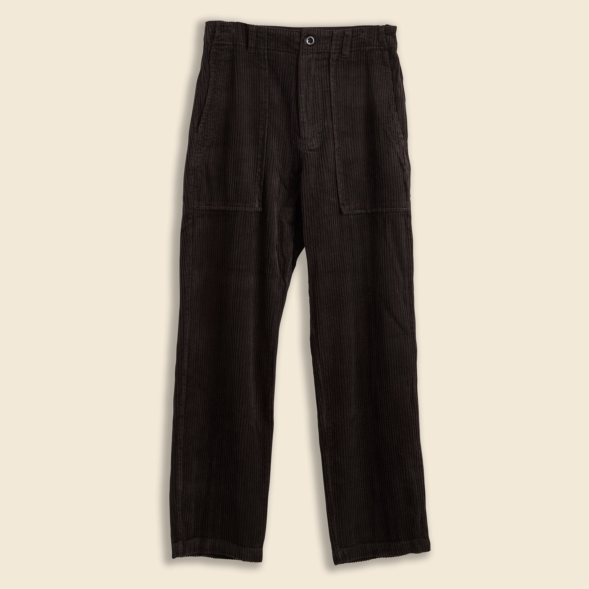 Neil Straight Leg Pant - Black Corduroy - Alex Mill - STAG Provisions - W - Pants - Twill