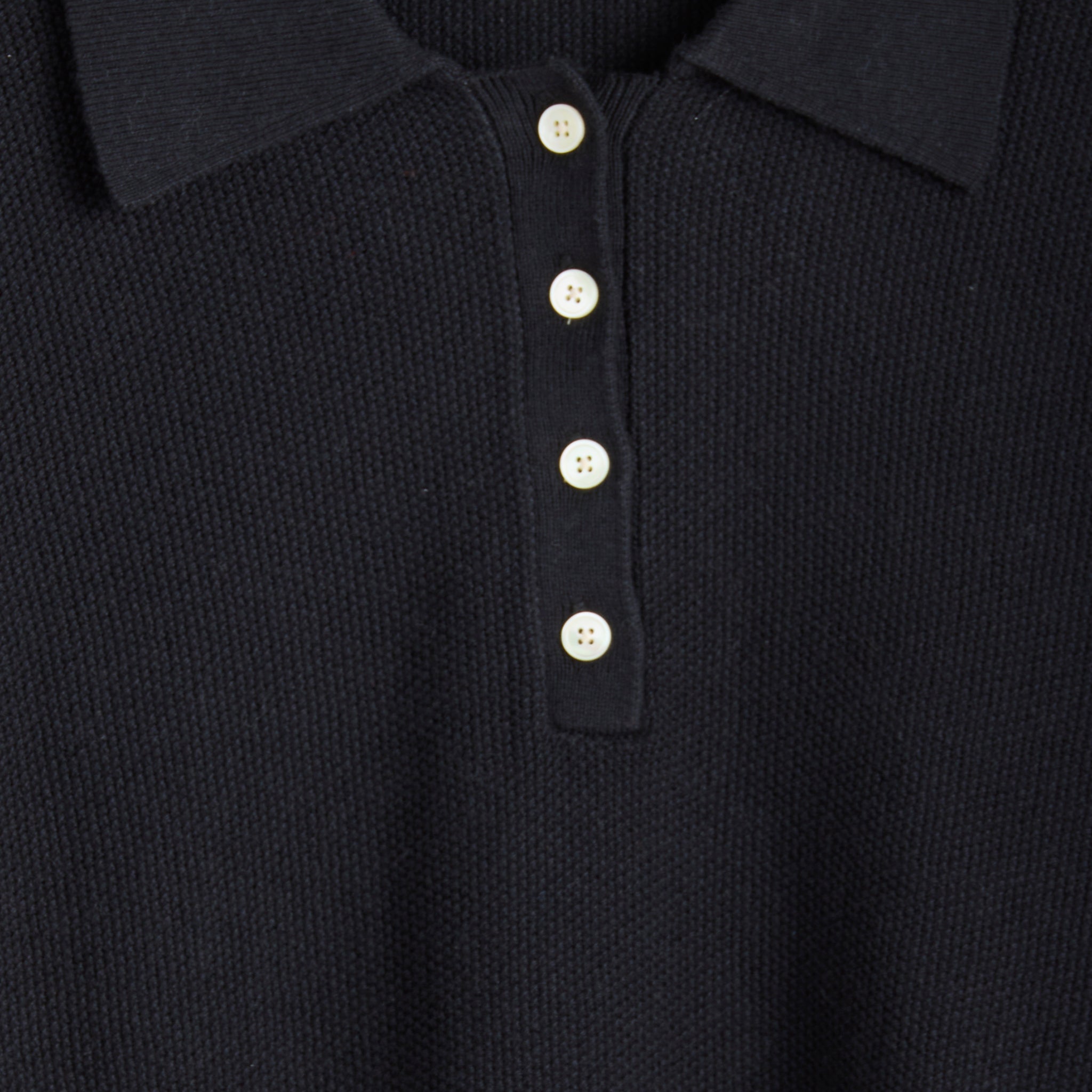 
                          Alice Polo Sweater - Black - Alex Mill - STAG Provisions - W - Tops - Sweater
                        